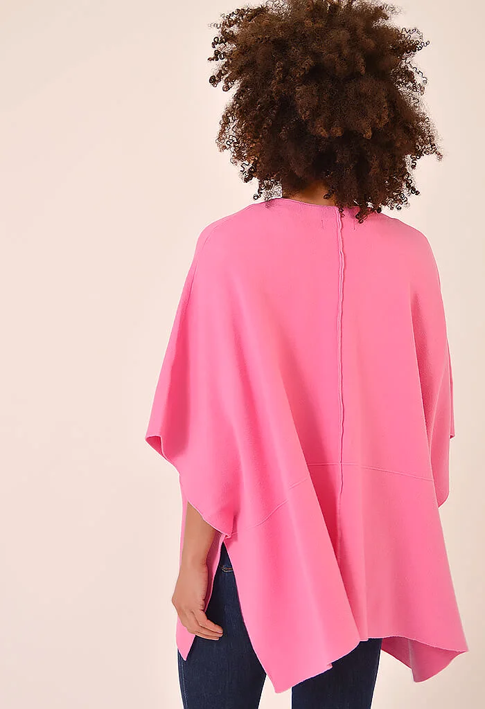 Elle Poncho-Pink