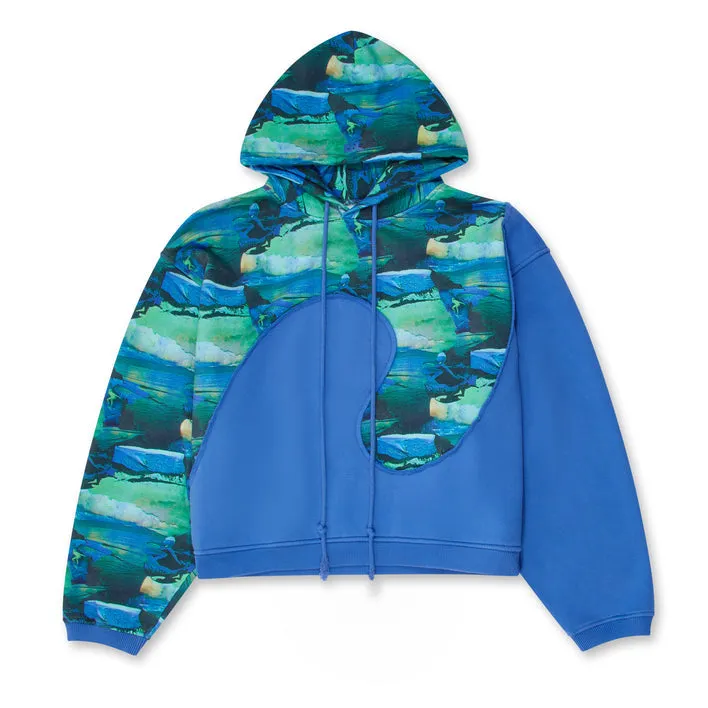 ERL Printed Swirl Hoodie (Green Sunset)