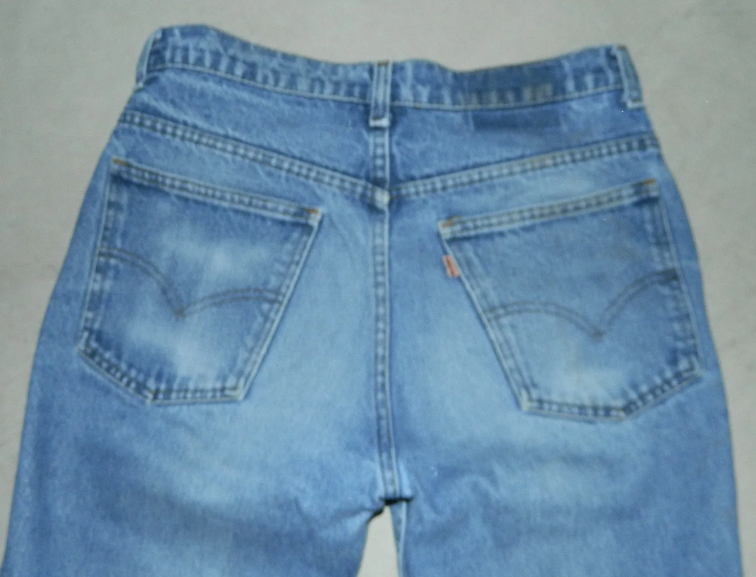 faded denim LEVI'S jeans 517 flare leg vintage 1980s boot cut jeans 31 x 36