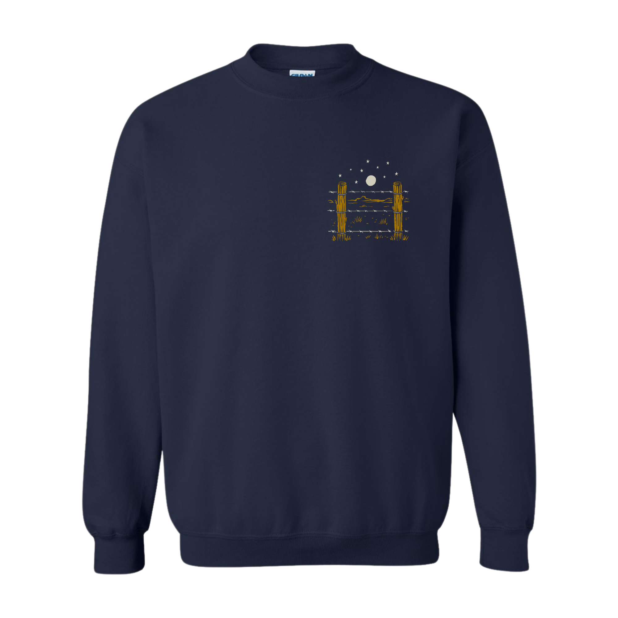 FENCE LINE NAVY CREWNECK