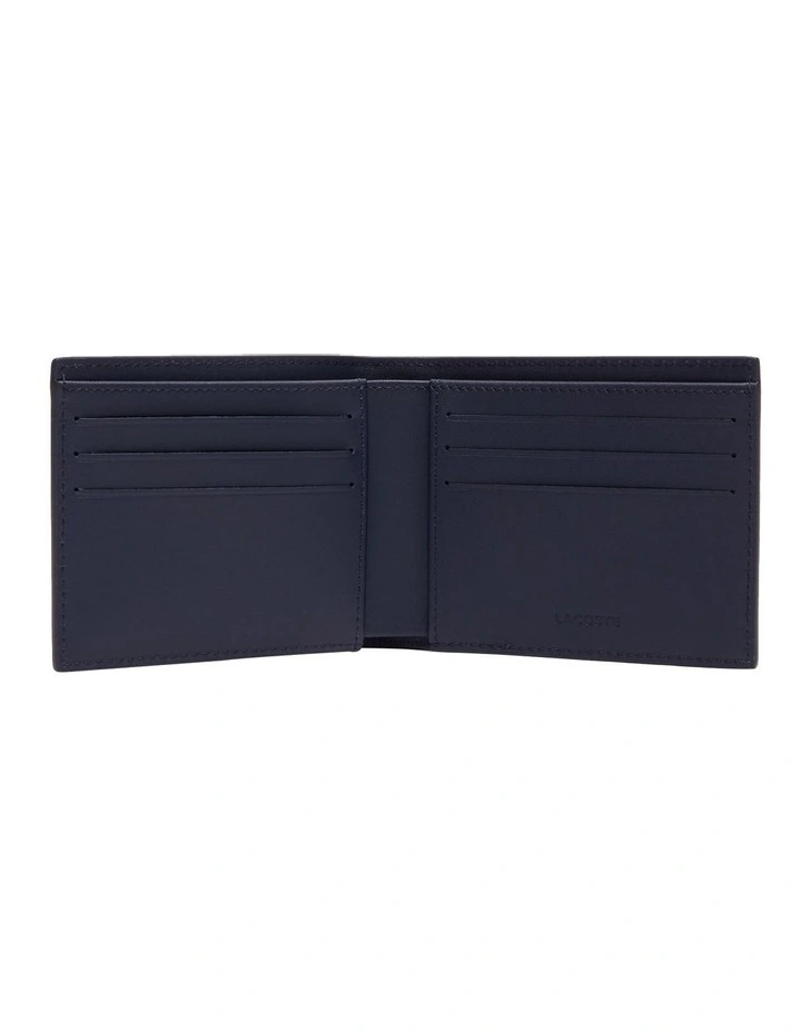 Fitzgerald Leather Six Card Peacoat Wallet in Blue