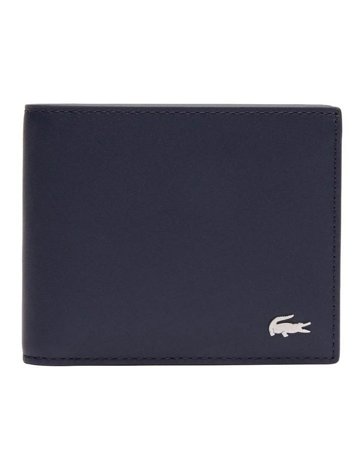 Fitzgerald Leather Six Card Peacoat Wallet in Blue