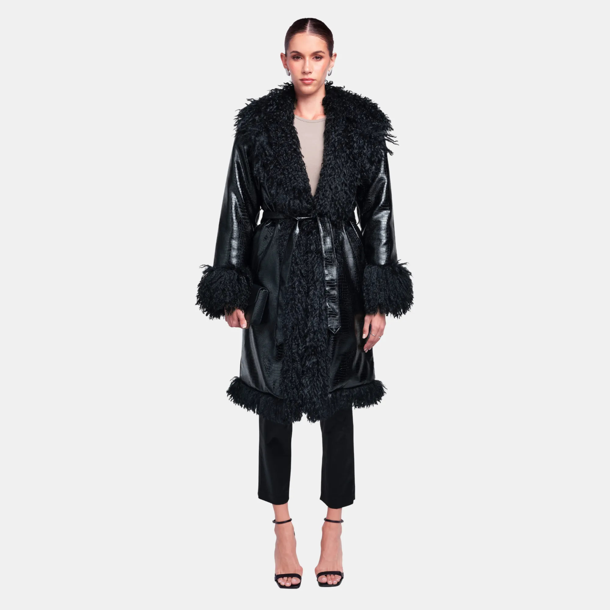 Freya Coat | Black Caviar