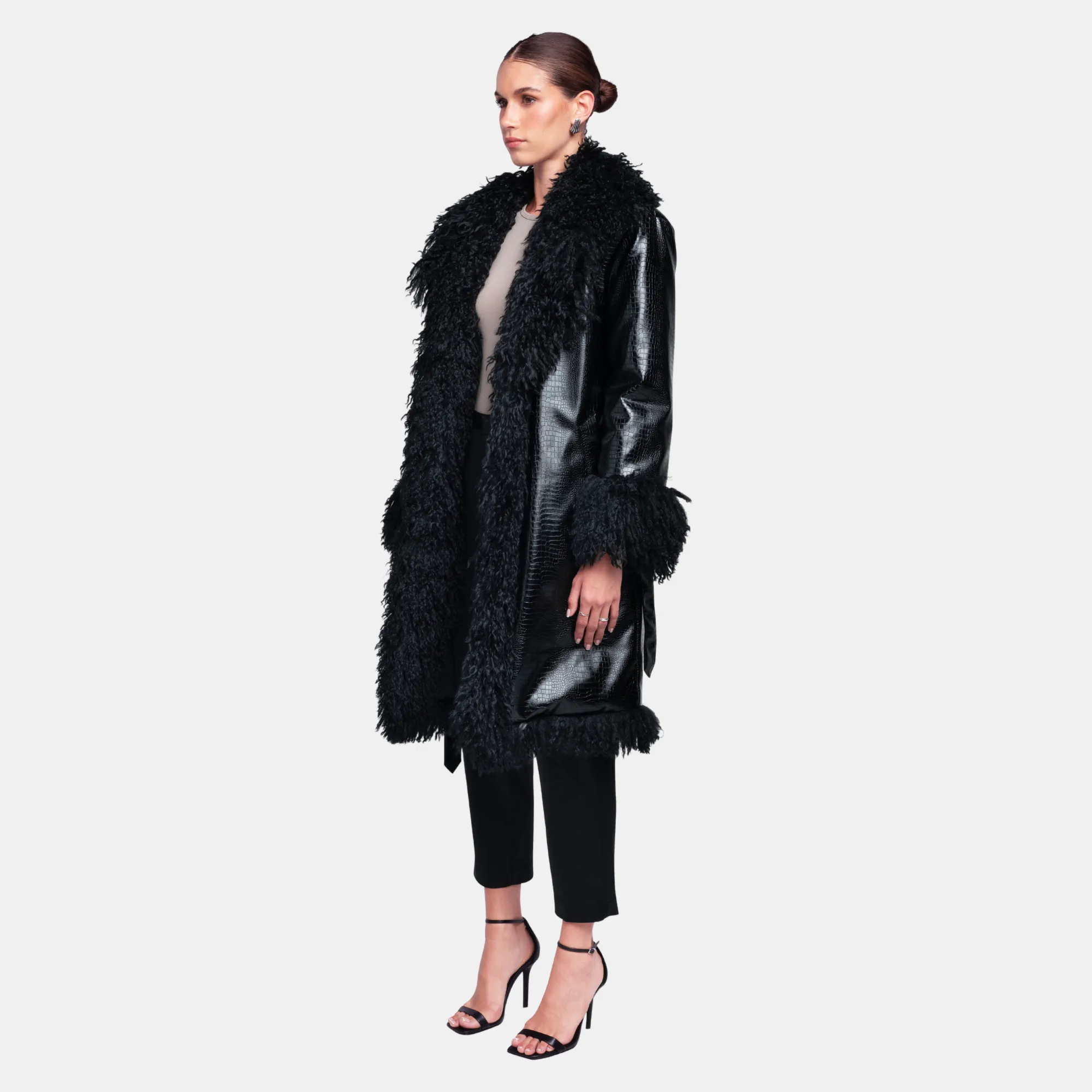 Freya Coat | Black Caviar