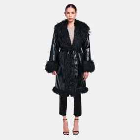 Freya Coat | Black Caviar