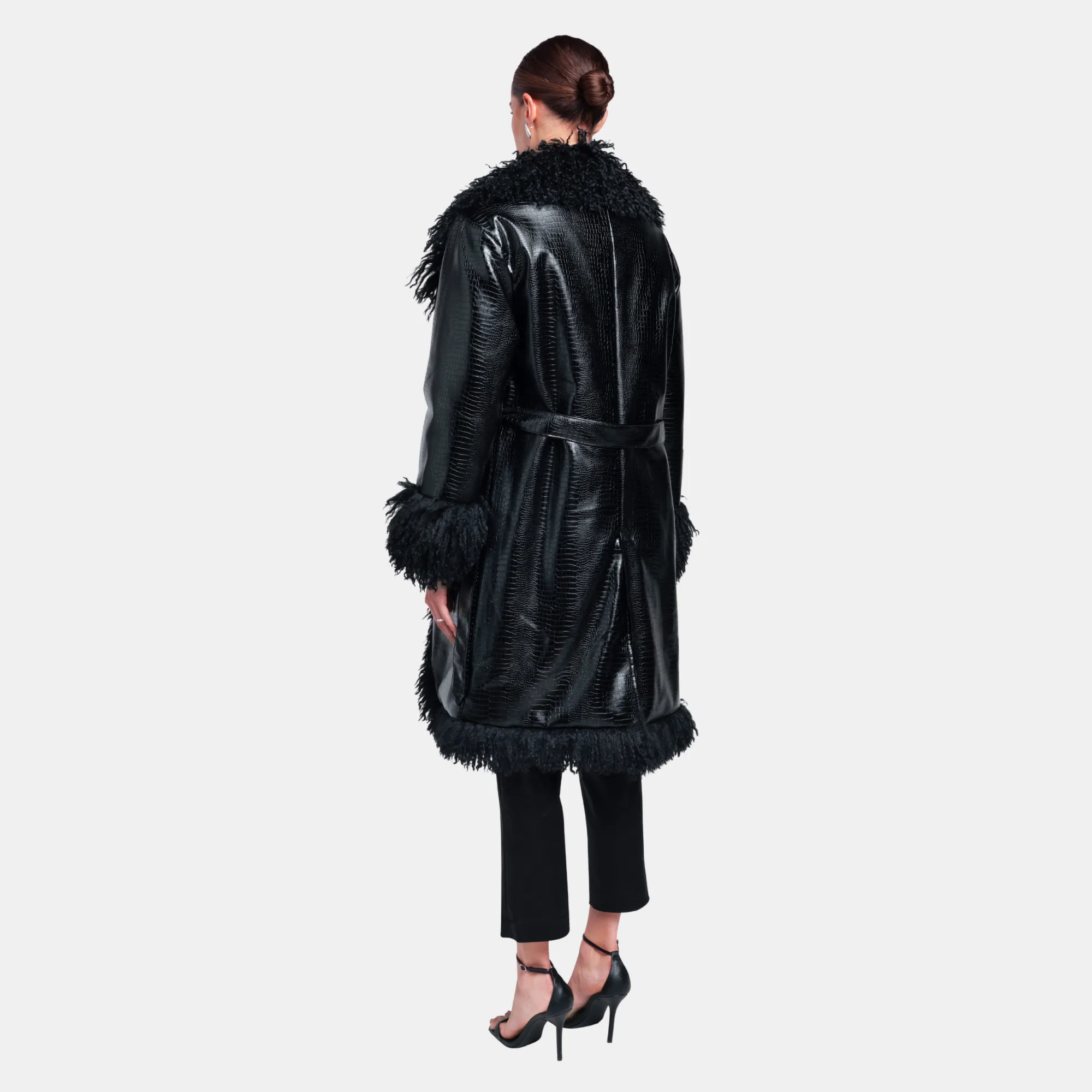 Freya Coat | Black Caviar