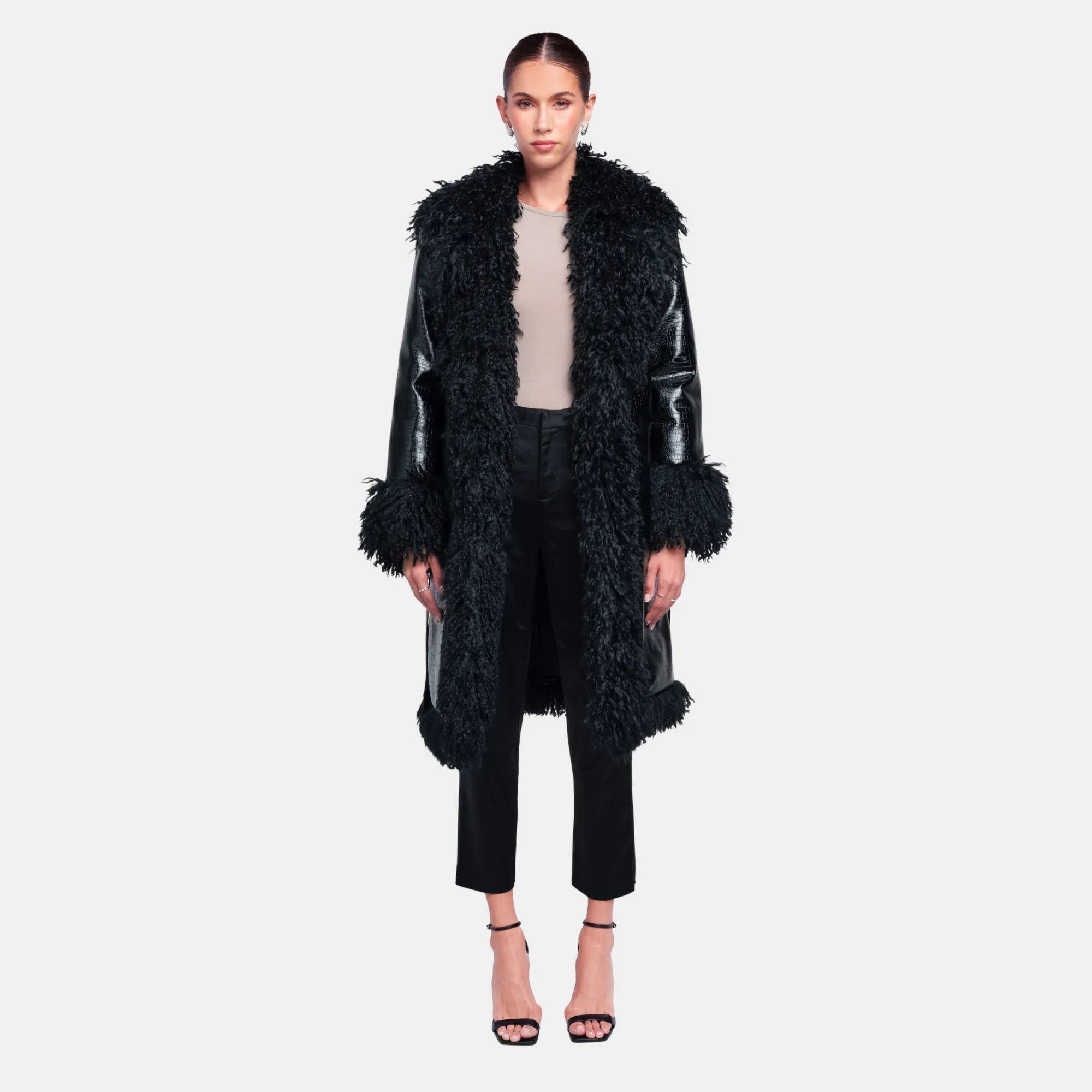 Freya Coat | Black Caviar