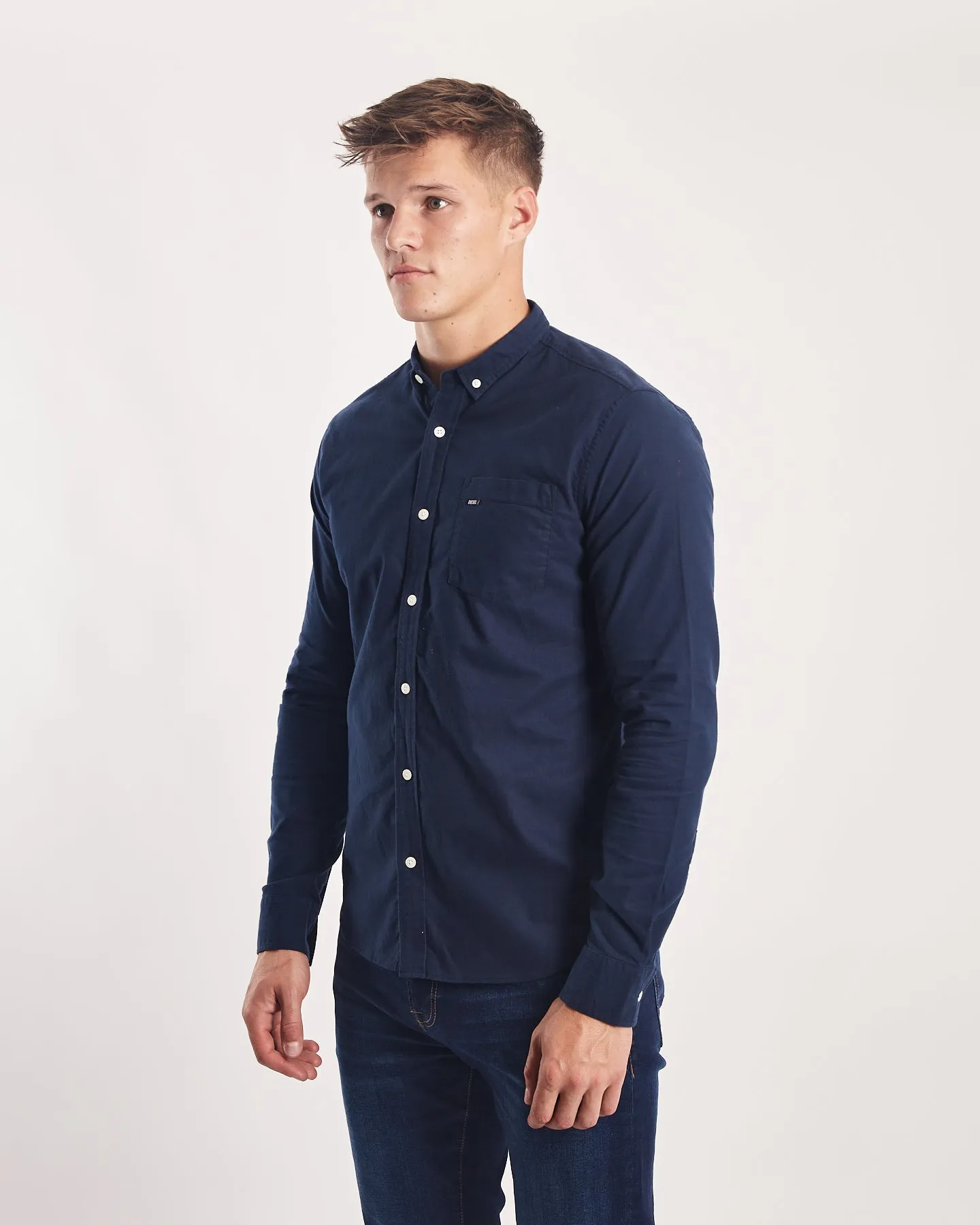 Garvey Shirt Navy Clearing