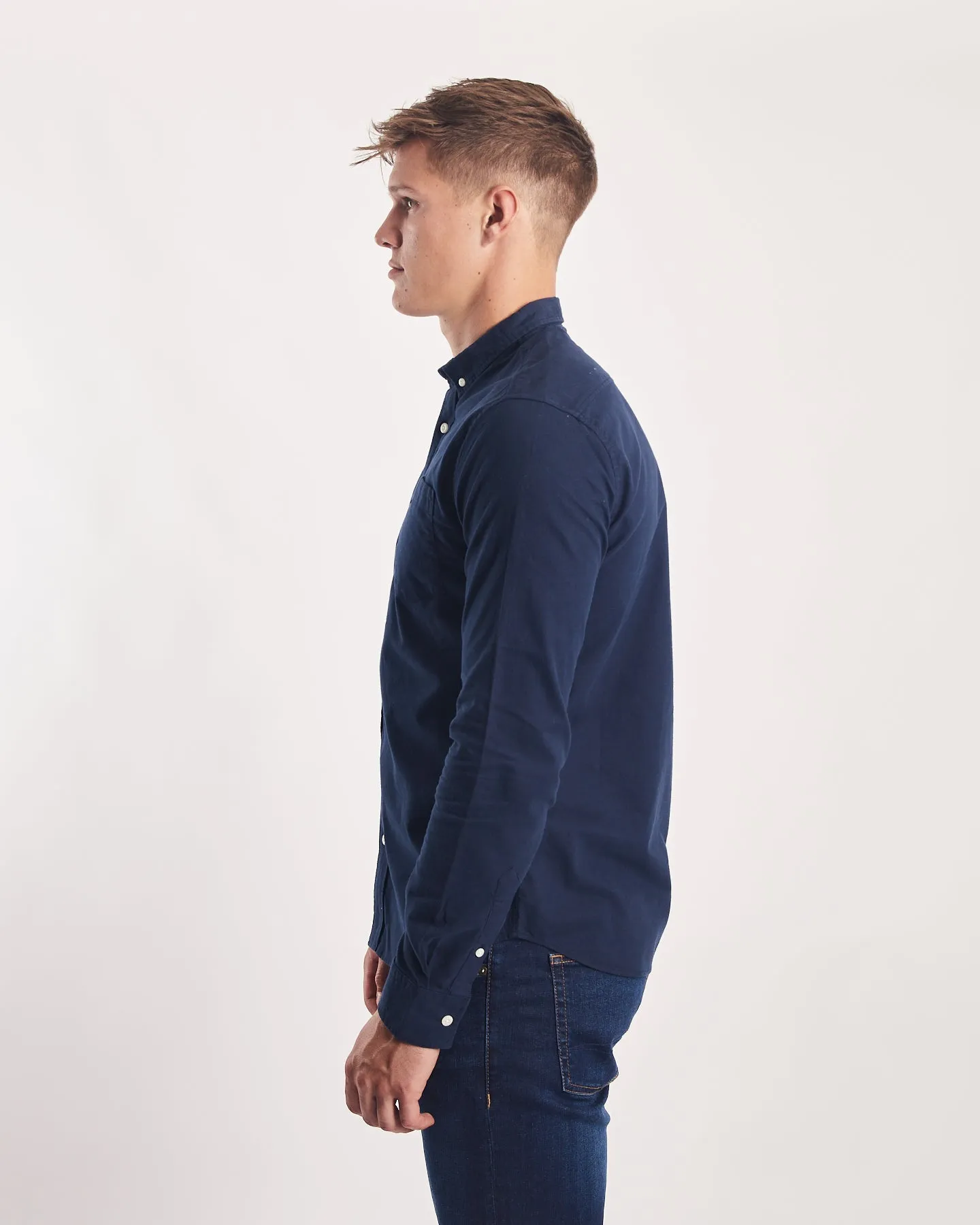 Garvey Shirt Navy Clearing