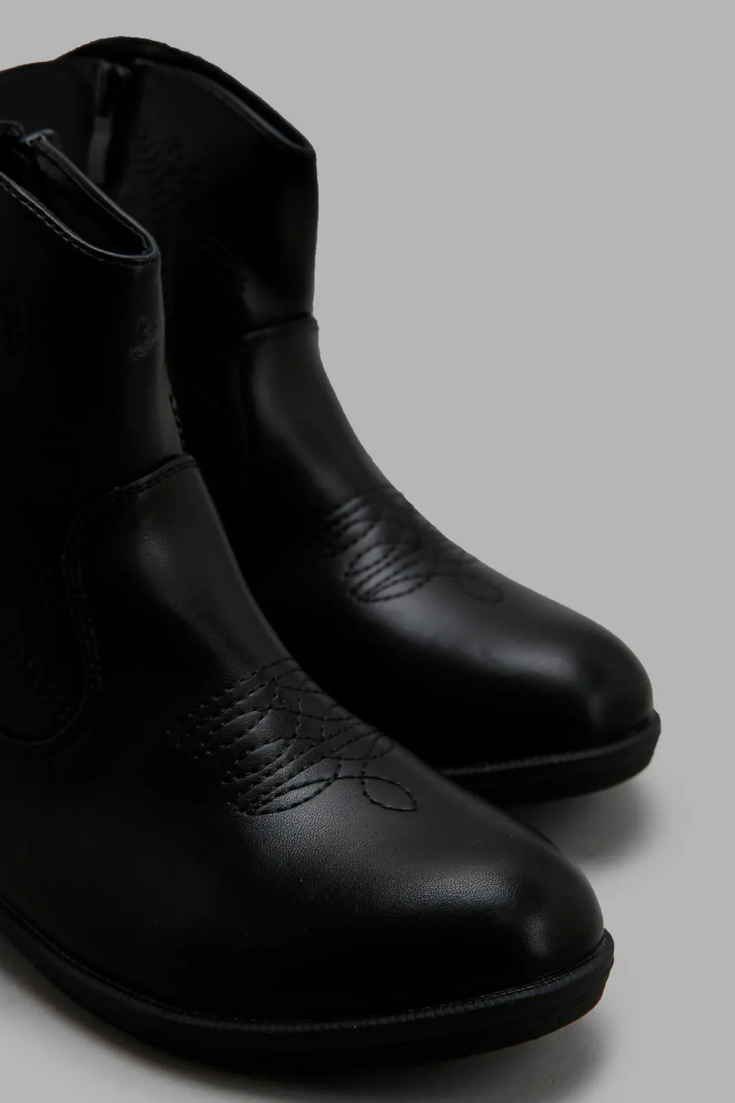 Girls Black Chelsea Boot