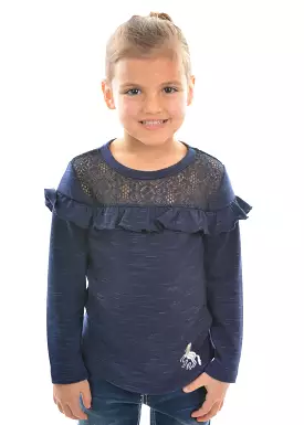 Girl's Pure Western Evie Lace Yoke Shirt