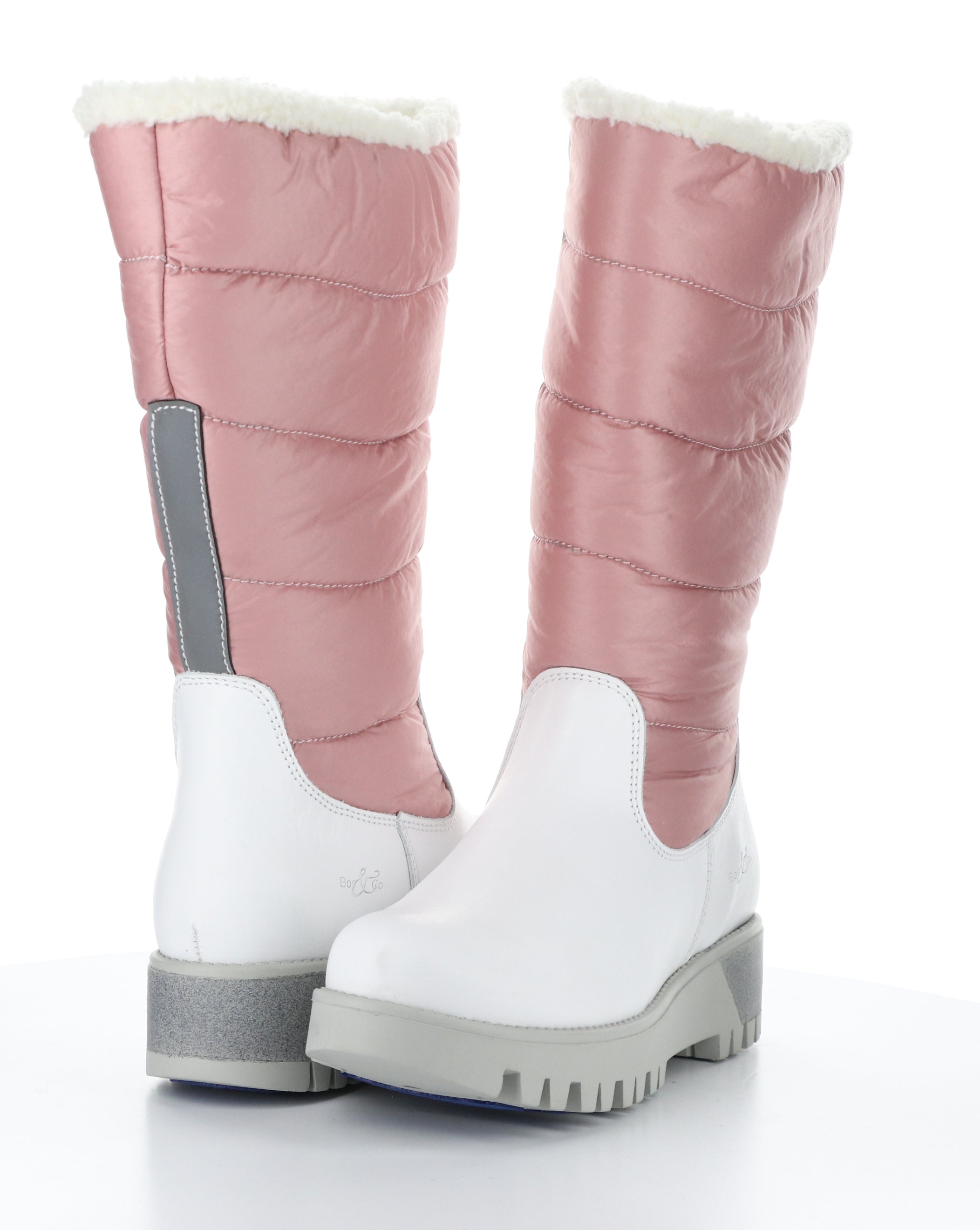 GRACEN PRIMA WHITE/PINK Round Toe Boots