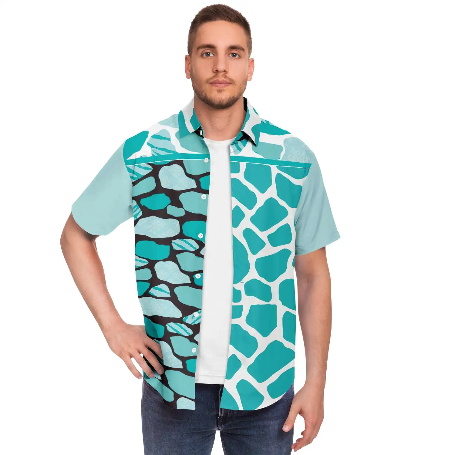 Grand Cayman Short Sleeve Button Down Shirt