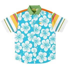 Hawaiian Tropic Short Sleeve Button Down Shirt