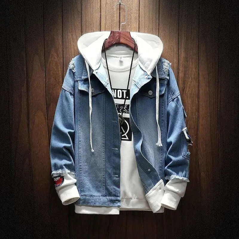 Hooded Denim Jacket