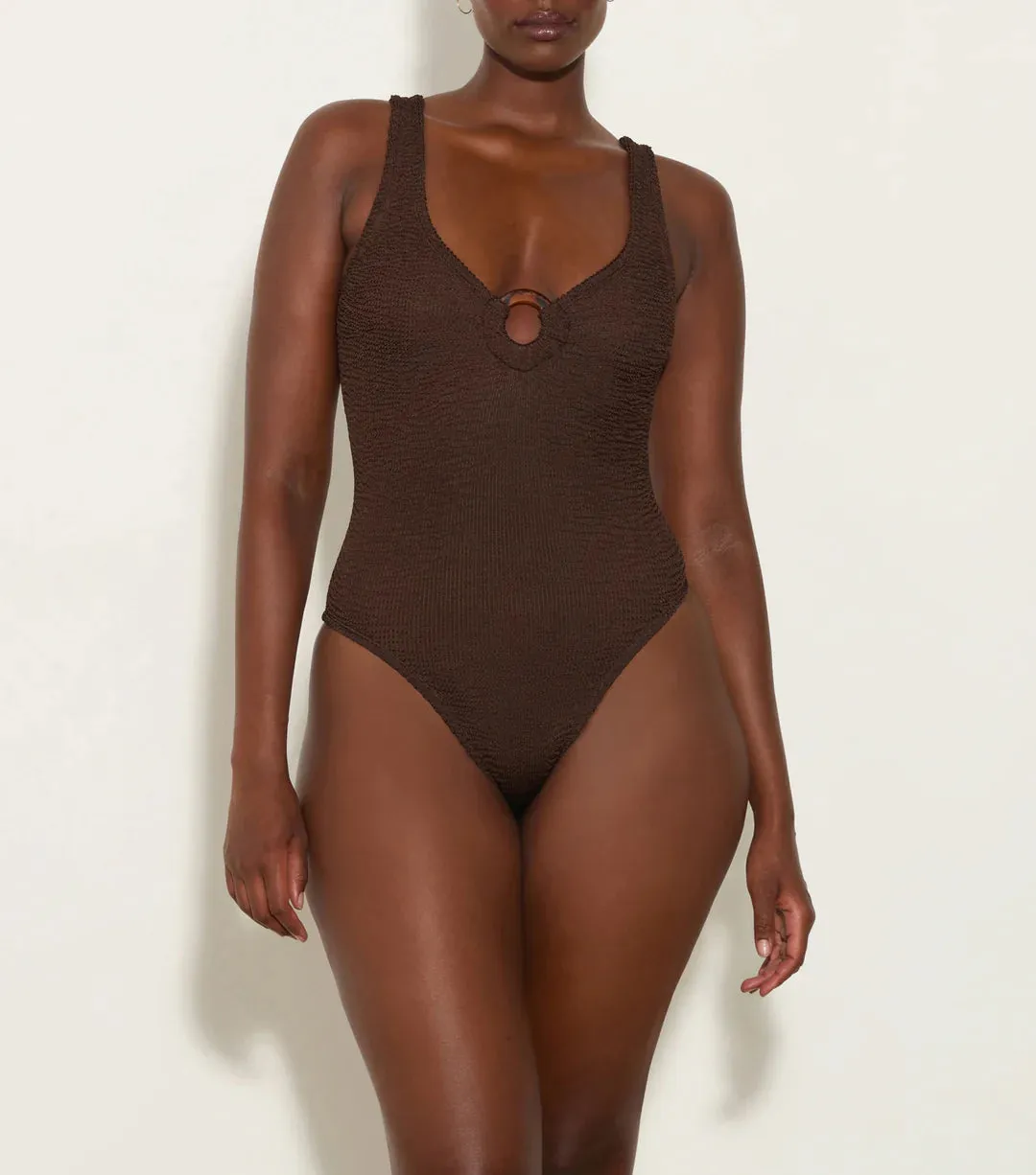 Hunza G - Celine Swim - Metallic Chocolate