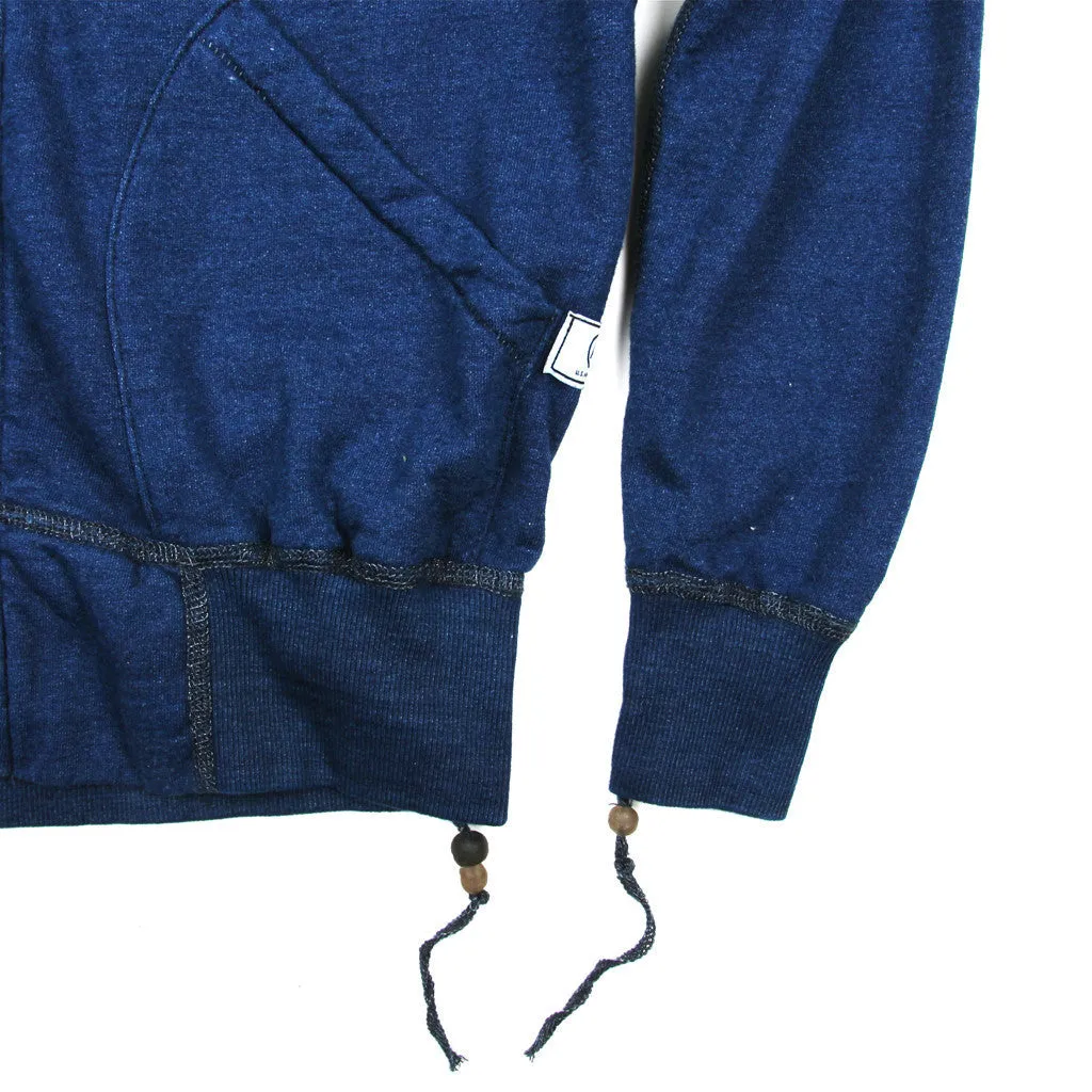 Indigo Zip Hoodie