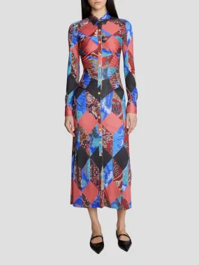 Ines Printed Midi Dress