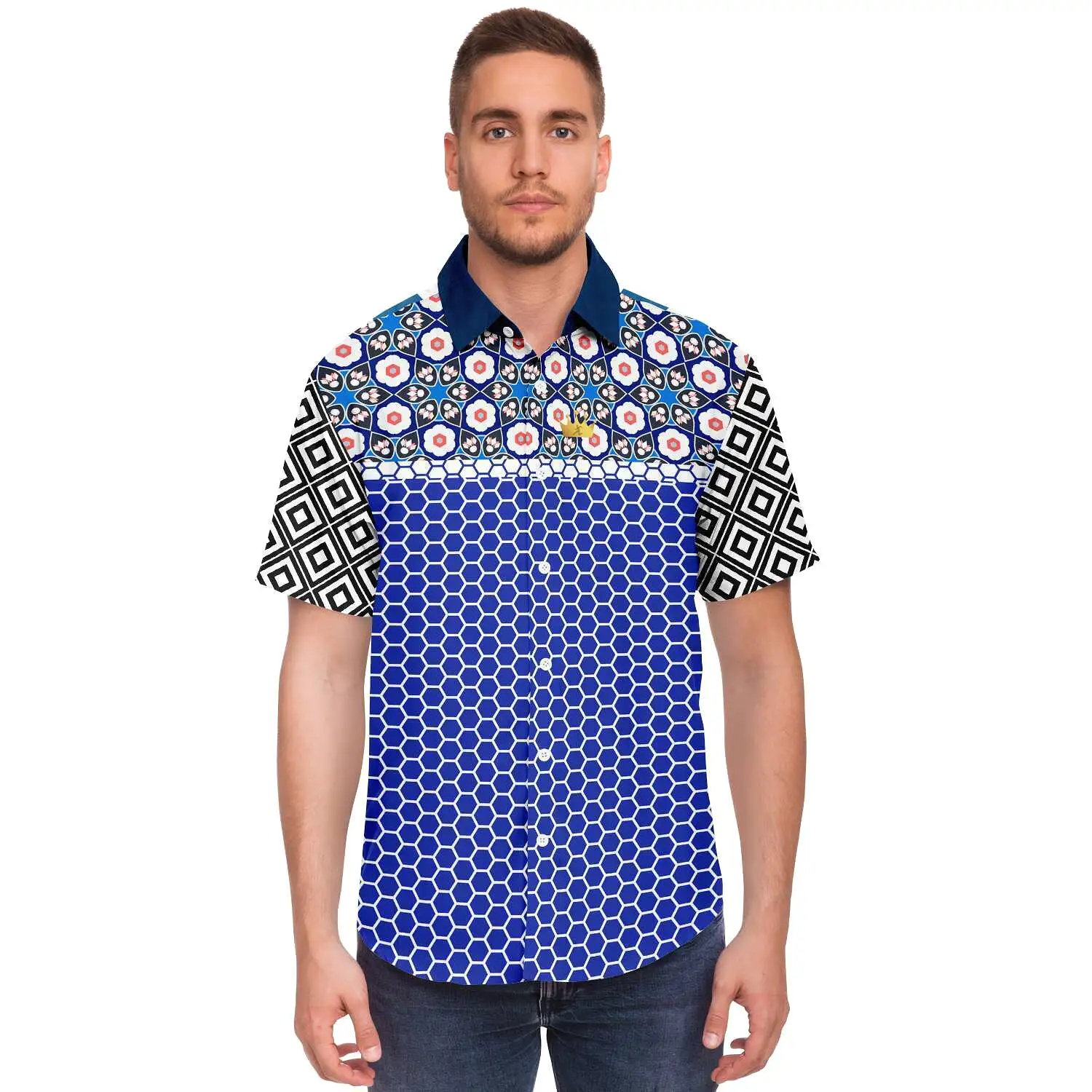 It's About Time Short Sleeve Button Down Shirt