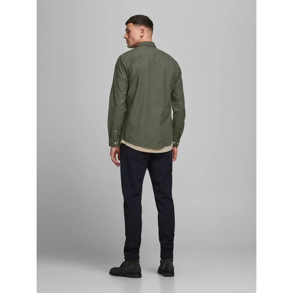 Jack & Jones Oxford Core Long Sleeve Shirt Forest Night