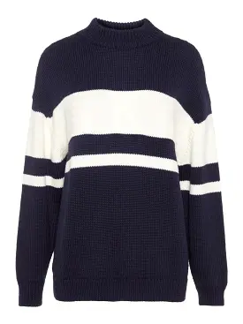 J.Lindeberg Womens Tai Wool Coolmax Sweater - JL NAVY