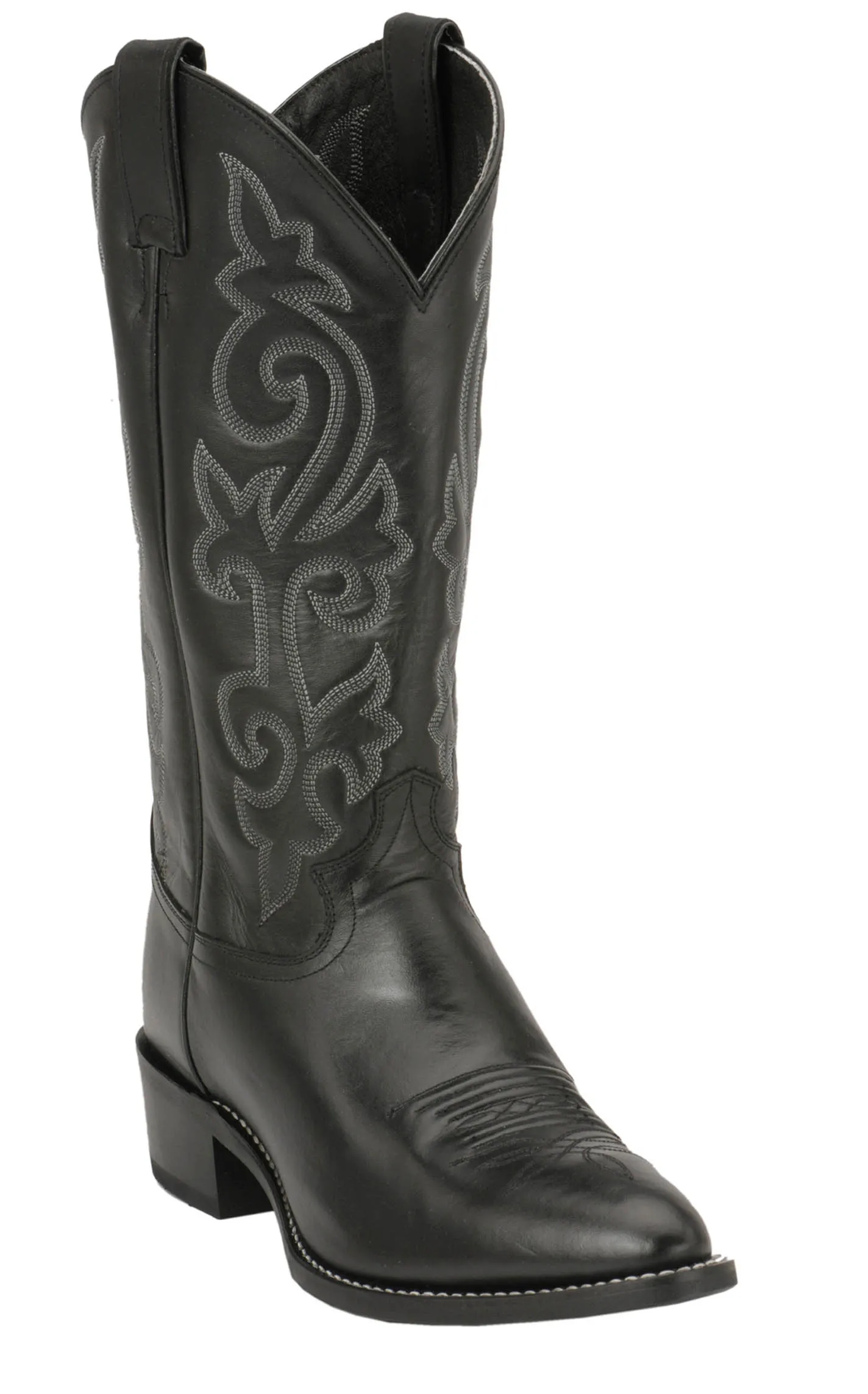 Justin Men's Black London Calf Classic Cowboy Boots