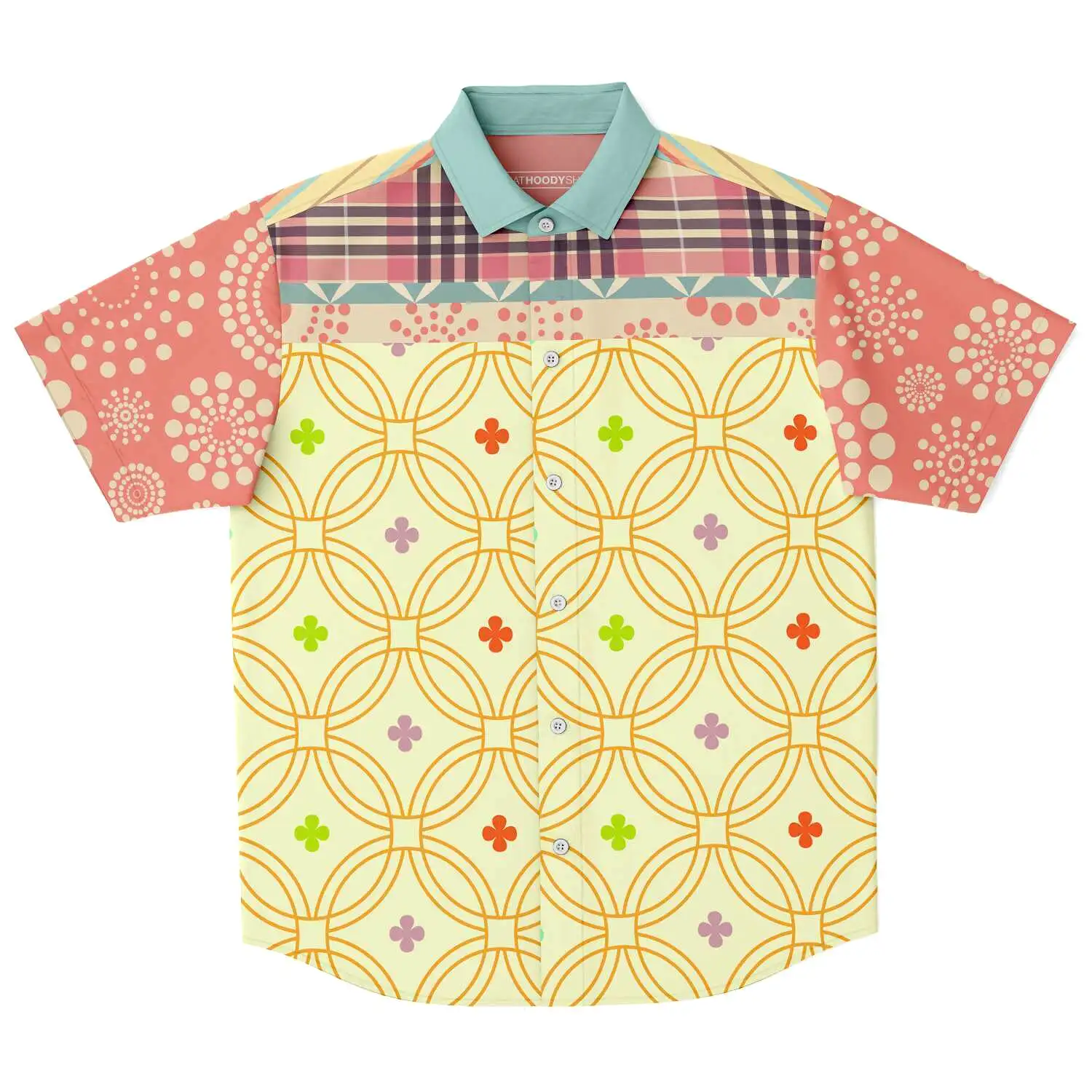 Kaleidoscope Short Sleeve Button Down Shirt