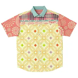 Kaleidoscope Short Sleeve Button Down Shirt