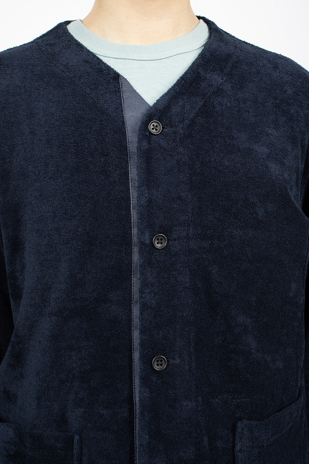 Knit Cardigan Navy CP Velour