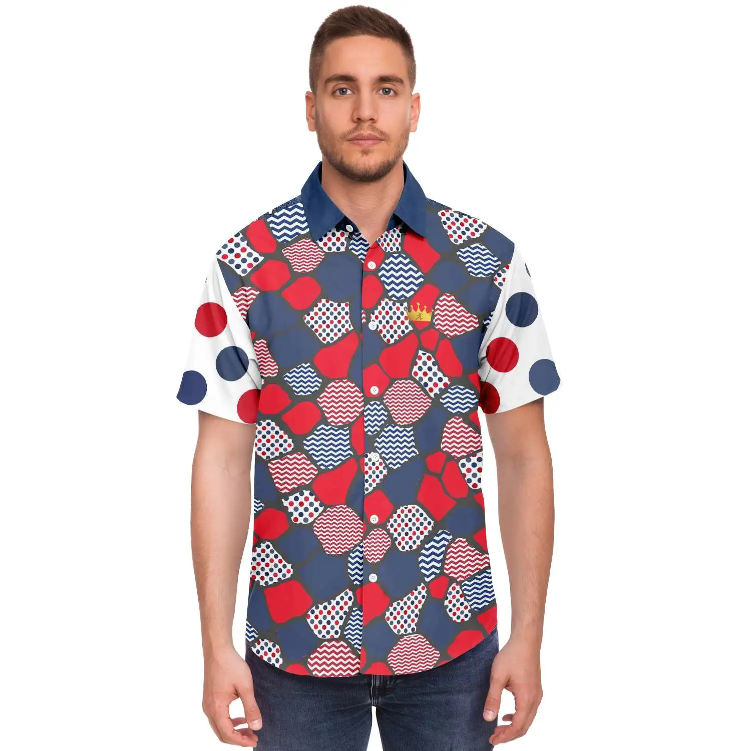 Liberty Pebble Short Sleeve Button Down Shirt