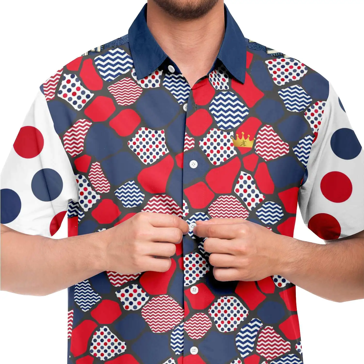 Liberty Pebble Short Sleeve Button Down Shirt