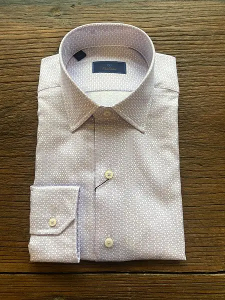 LILAC SPREAD COLLAR BUTTON DOWN SHIRT