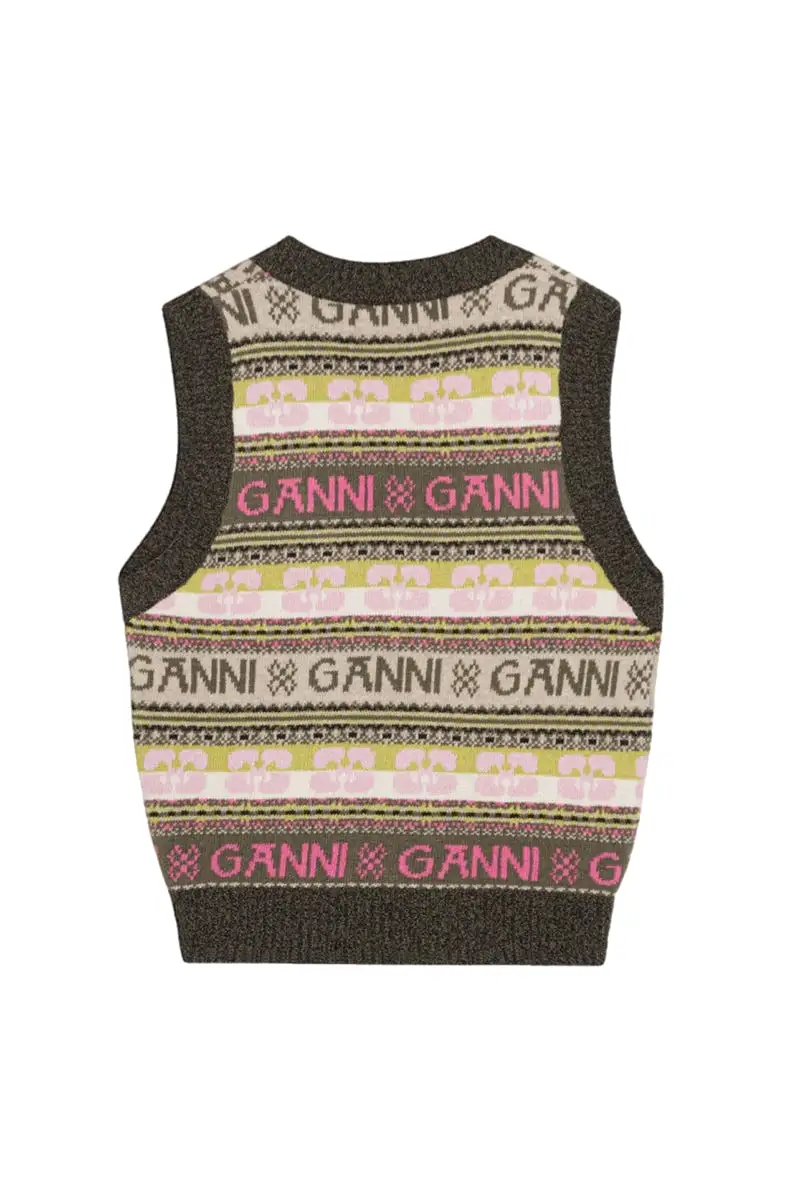 Logo Wool Mix Vest K1972