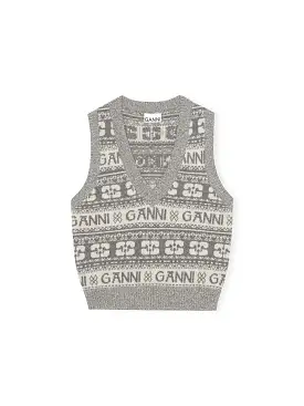 Logo Wool Mix Vest K2036