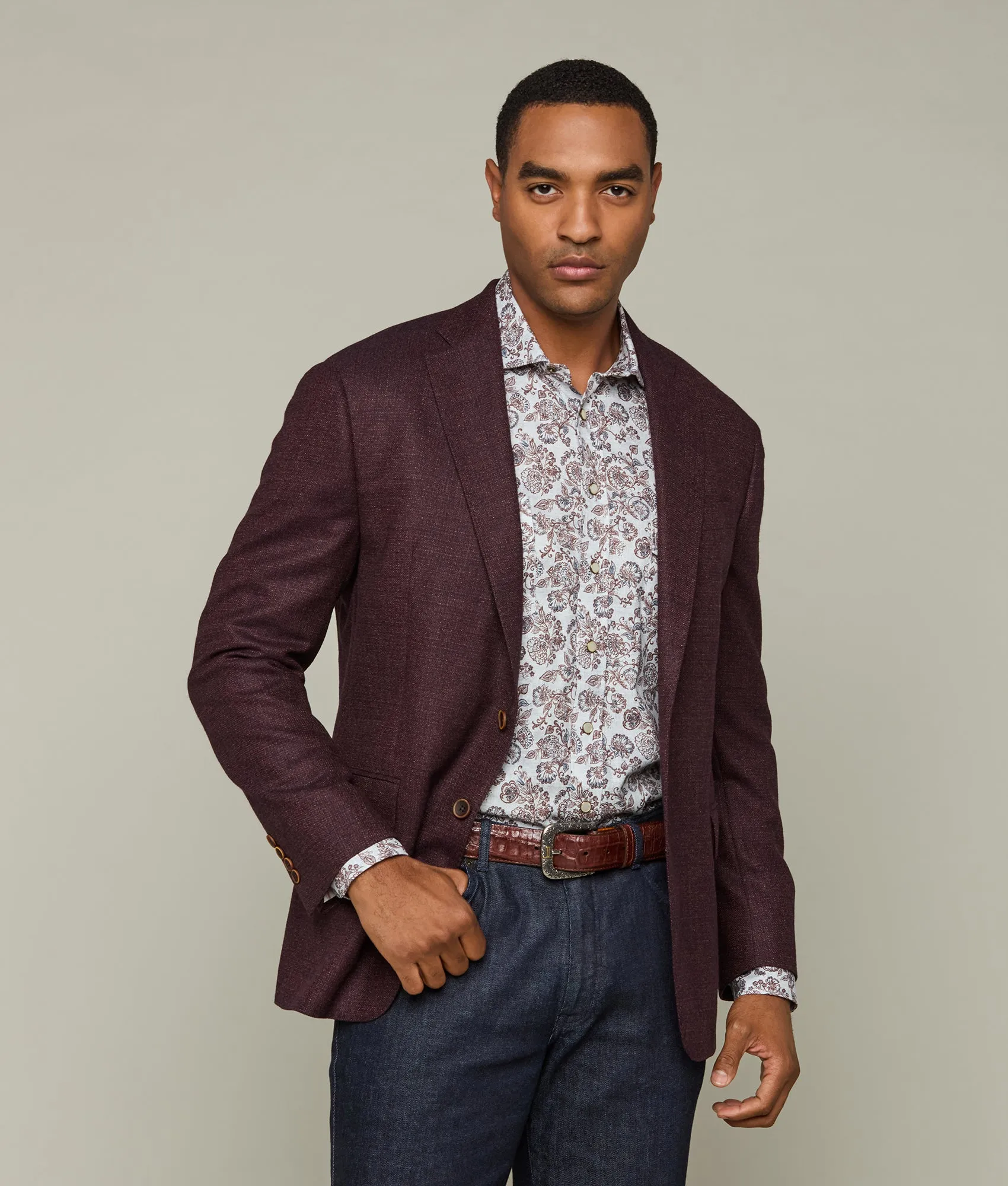 Lucchese Sport Coat :: Aubergine