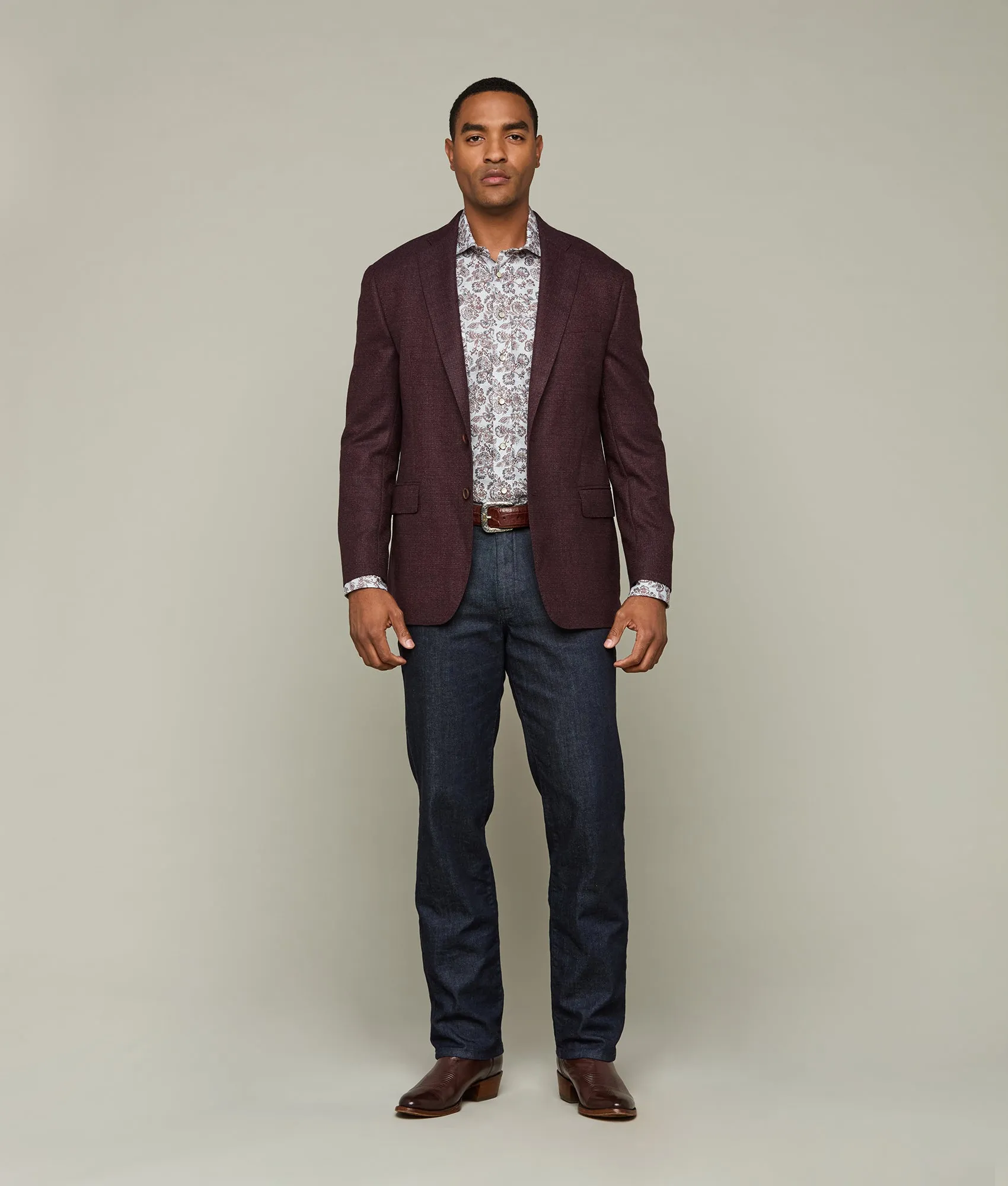 Lucchese Sport Coat :: Aubergine