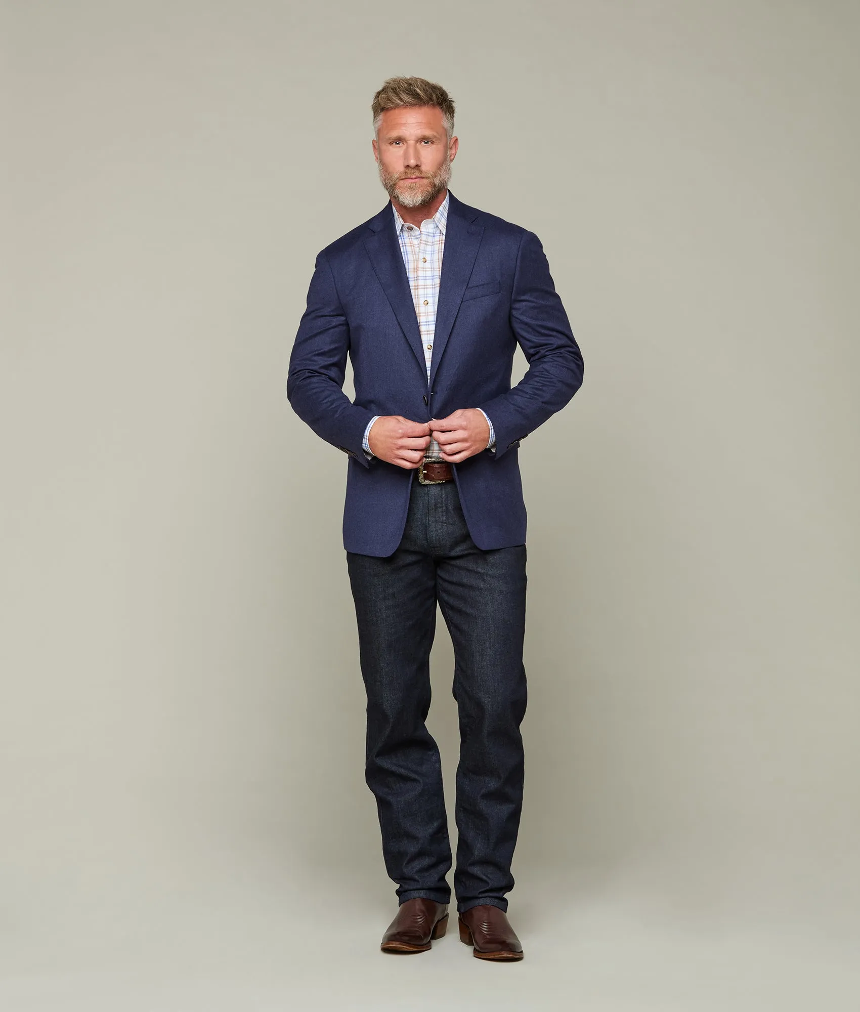 Lucchese Sport Coat :: Navy Mixy