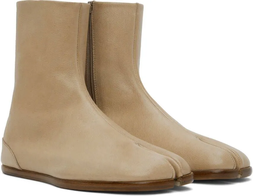 Maison Margiela Beige Tabi Boots