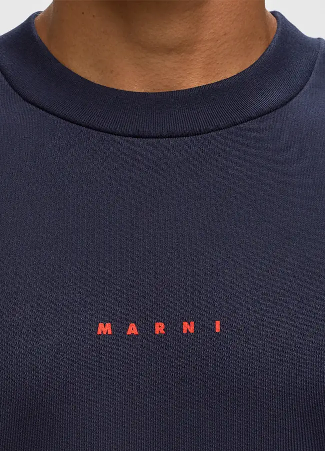 Marni Logo Organic Cotton Sweatshirt FUMU0074P9