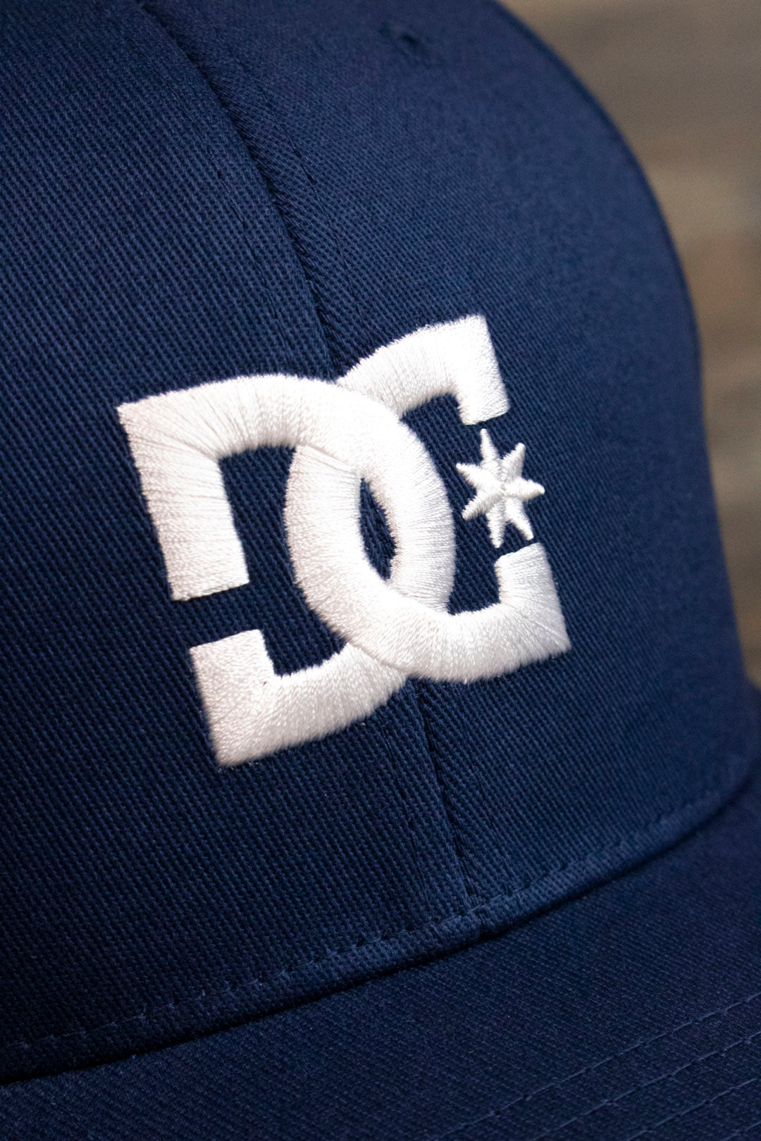 Navy Blue Skater Hat | DC Shoes Blue Bottom Navy Flexfit Cap