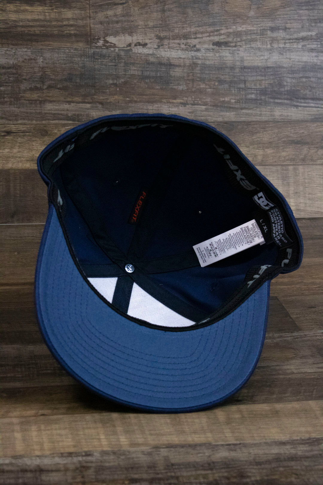 Navy Blue Skater Hat | DC Shoes Blue Bottom Navy Flexfit Cap