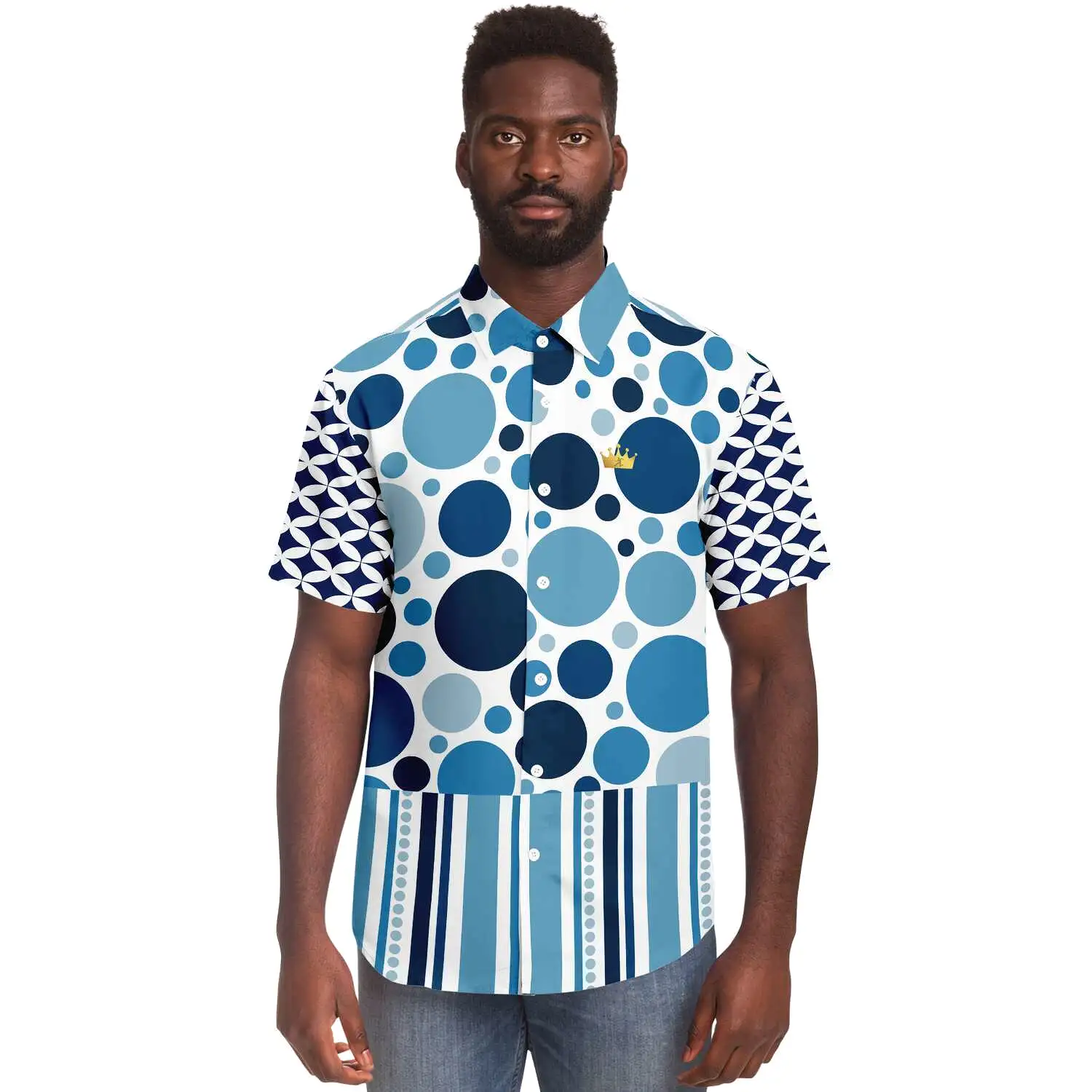 Oceans 20 Short Sleeve Button Down Shirt