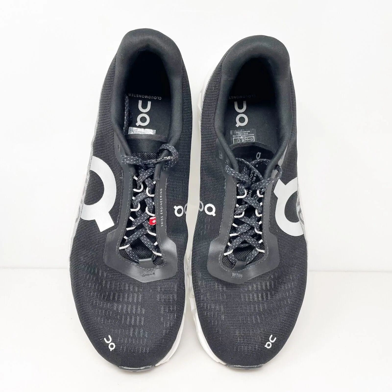 On Mens Cloudmonster 2 Black Running Shoes Sneakers Size 10