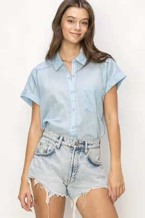 OVERSIZE COTTON SHORT SLEEVE SHIRT