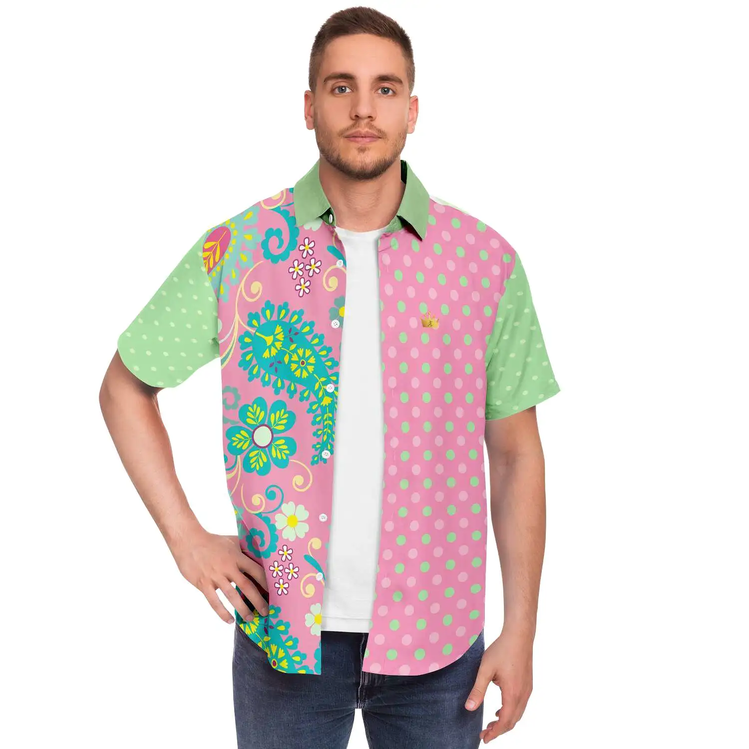 Paisley Park Short Sleeve Button Down Shirt