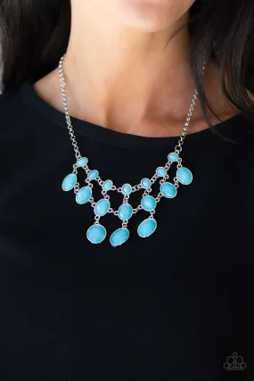 Paparazzi Mermaid Marmalade - Blue Gems - Necklace & Earrings