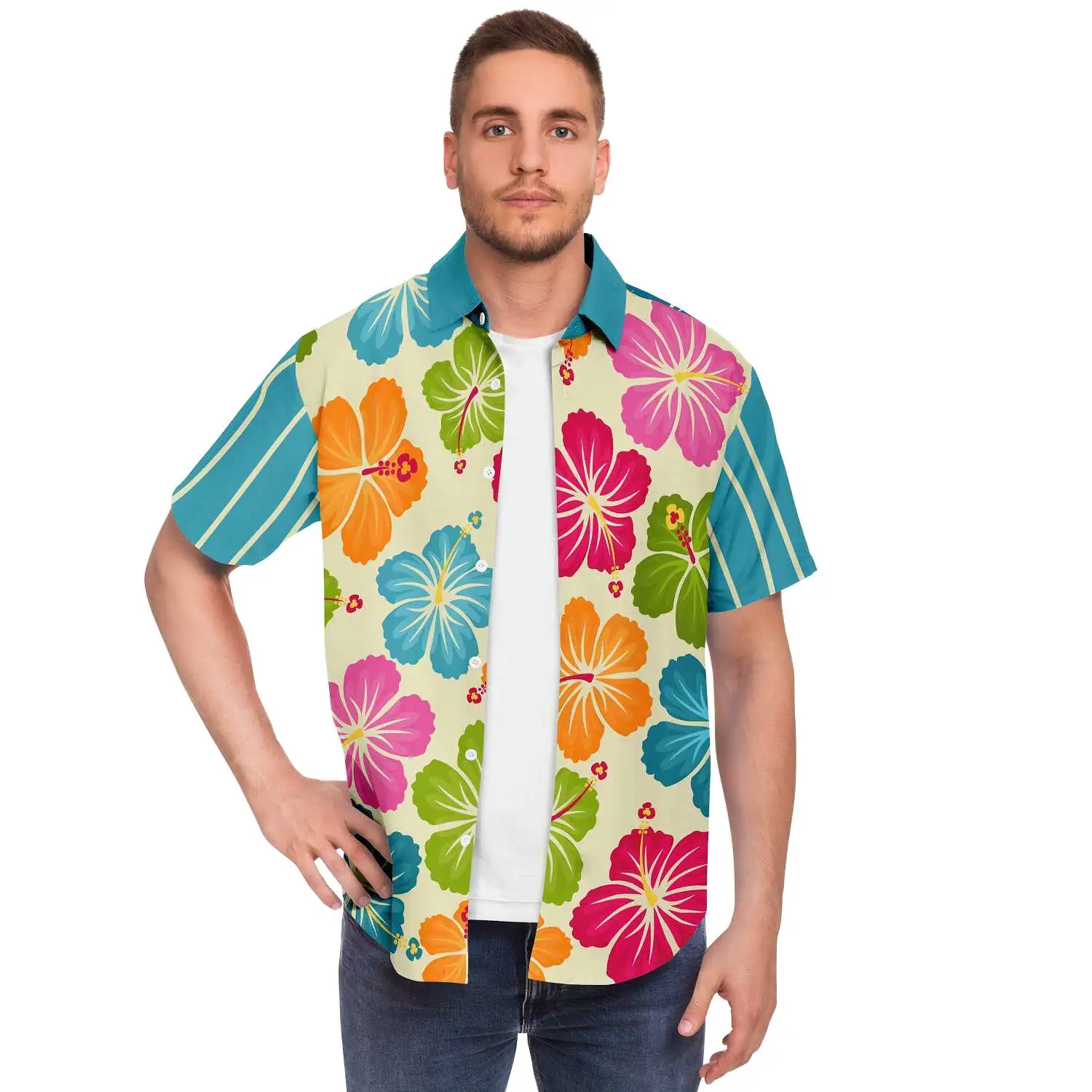 Paradise Road Short Sleeve Button Down Shirt