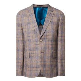 PAUL SMITH Prince of Wales Single-Breasted Blazer - Brown