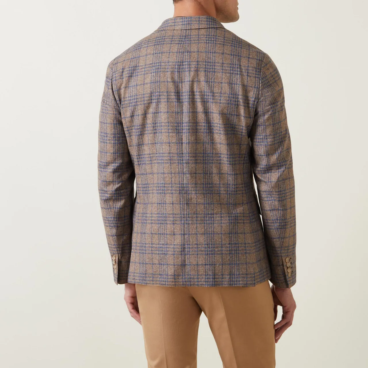 PAUL SMITH Prince of Wales Single-Breasted Blazer - Brown