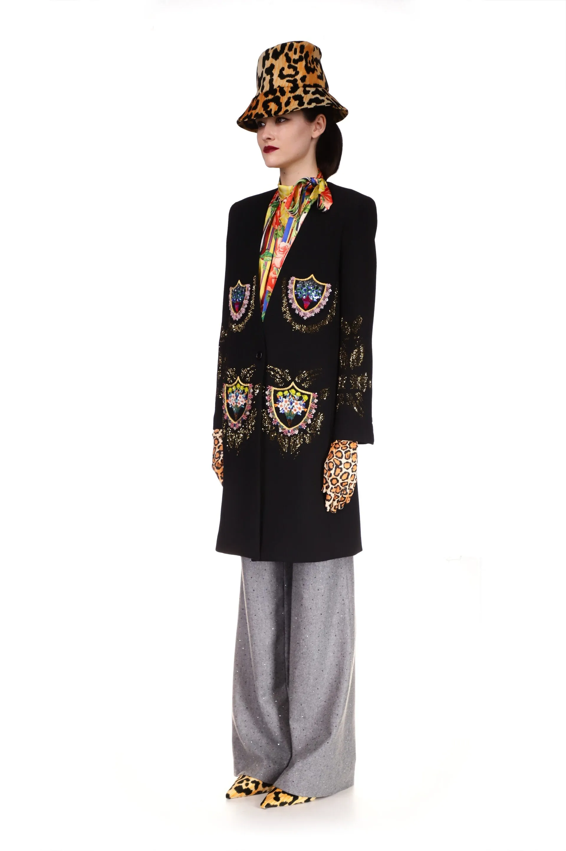 'PETIT TRIANON' SLIM V-NECK COAT